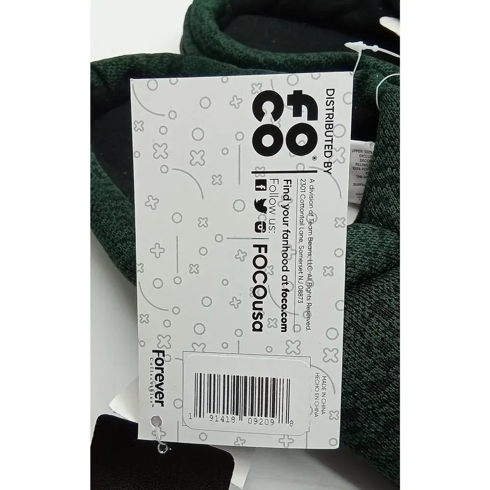 Green Bay Packers NFL Foco Poly Knit Cup Sole Men's Slippers Size L 11-12